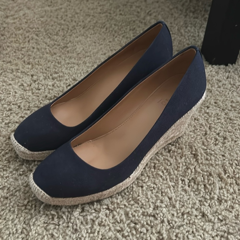 Espadrille wedges (Navy)